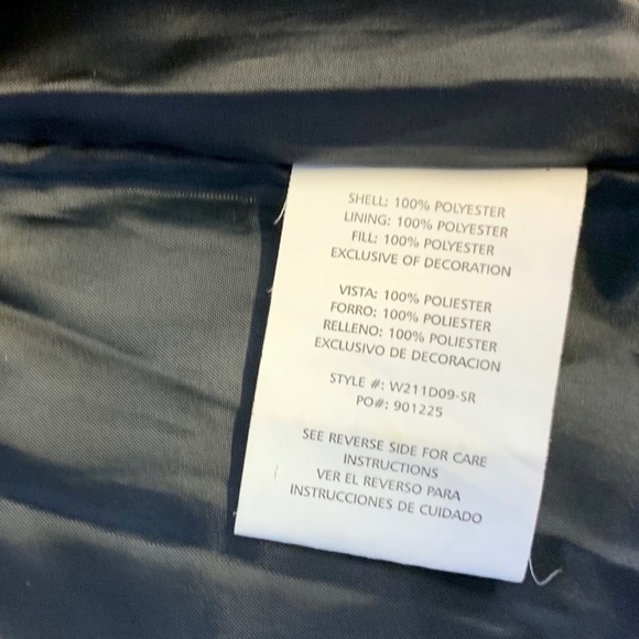 WTXtreme Boys Large 14/16 Navy Blue Hooded Puffer - Picture 3 of 8